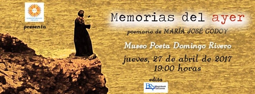 Tarjeta de invitación de 'Memorias del ayer', de María José Godoy