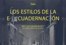 Cartel del taller 'Del pliego al libro'