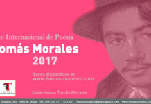 Cartel del Premio Internacional de Poesía Tomás Morales 2017