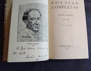 Libro 'Poesías completas', firmado por Antonio Machado