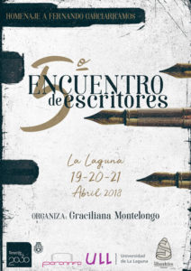 Cartel del V Encuentro de Escritores Canarios