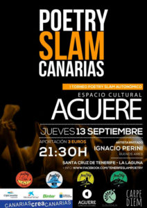 Cartel del I Poetry Slam Canarias