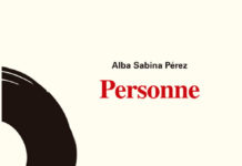 'Personne', de Alba Sabina Pérez